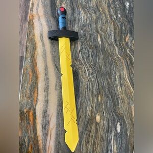 Adventure Time Finn Yellow plastic Sword with Black Handle